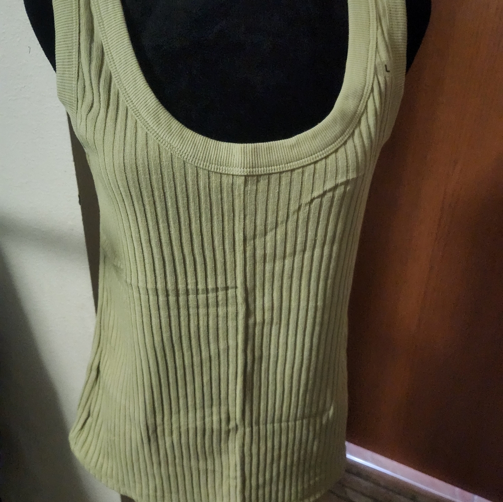 Maurices Ribbed Tank Top - Olive Green